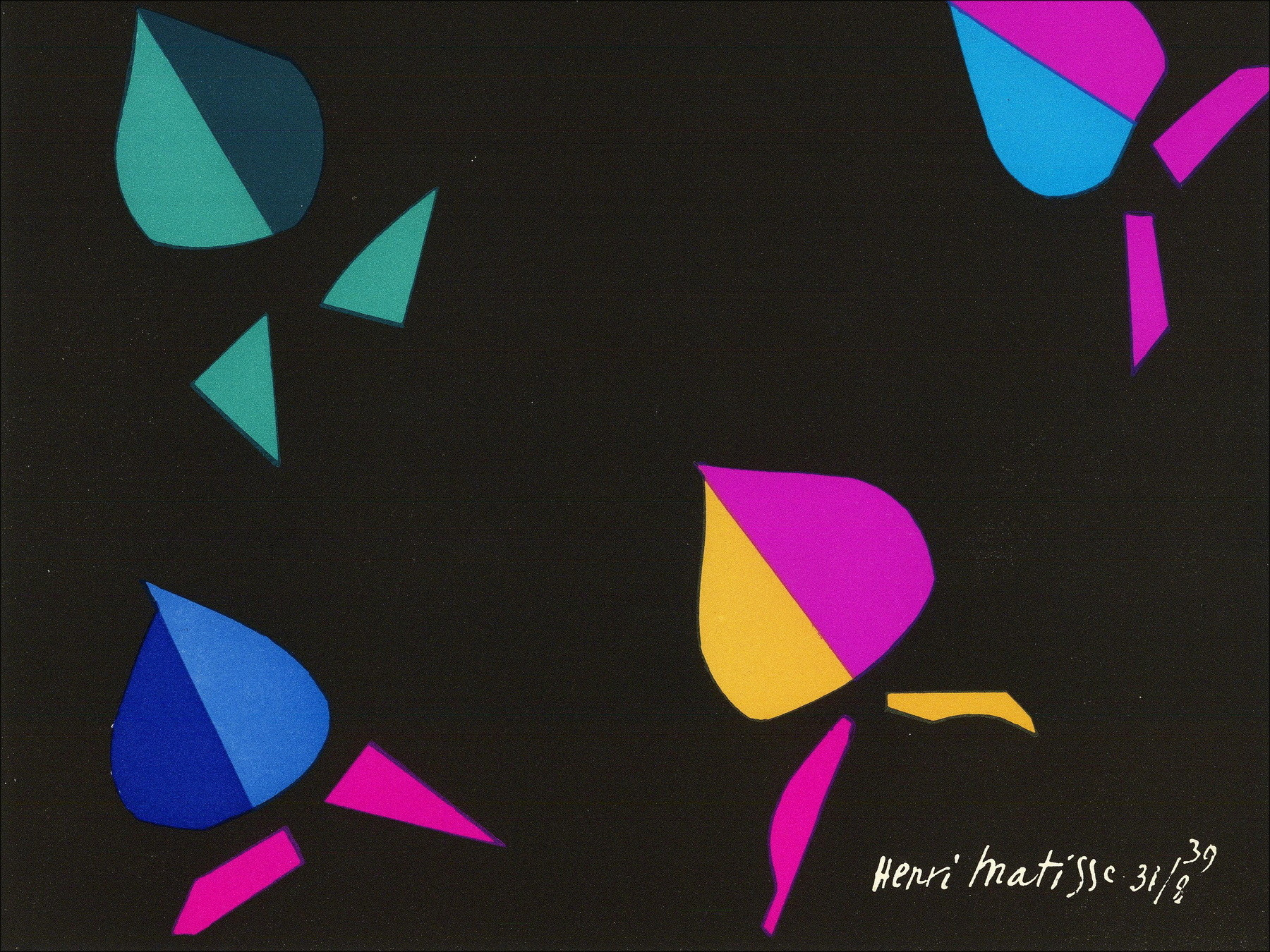 Kaufen Sie Henri Matisse Lithography Mourlot-Komposition für den Verve 1940