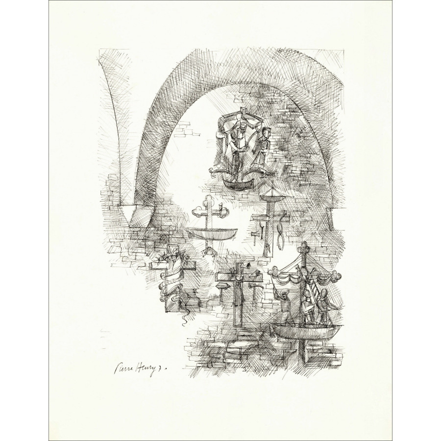 Pierre-Henry - The Justice of Men (1970), Tekening