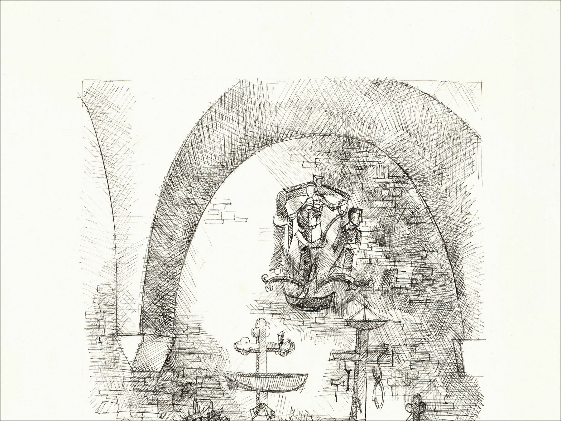Pierre-Henry - die Justiz der Männer (1970), Zeichnung
