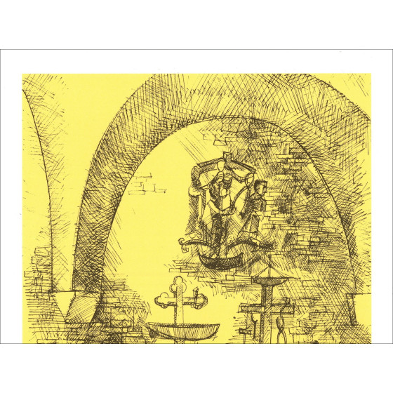 Pierre-Henry, Komposition von ca. 1971, Original-Lithographie