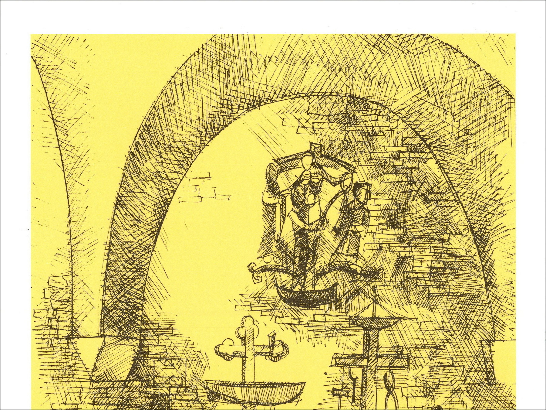 Pierre-Henry, Composition circa 1971, original lithograph