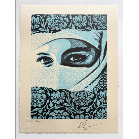 Shepard Fairey, Not a Terrorist 2026, sérigraphie letterpress