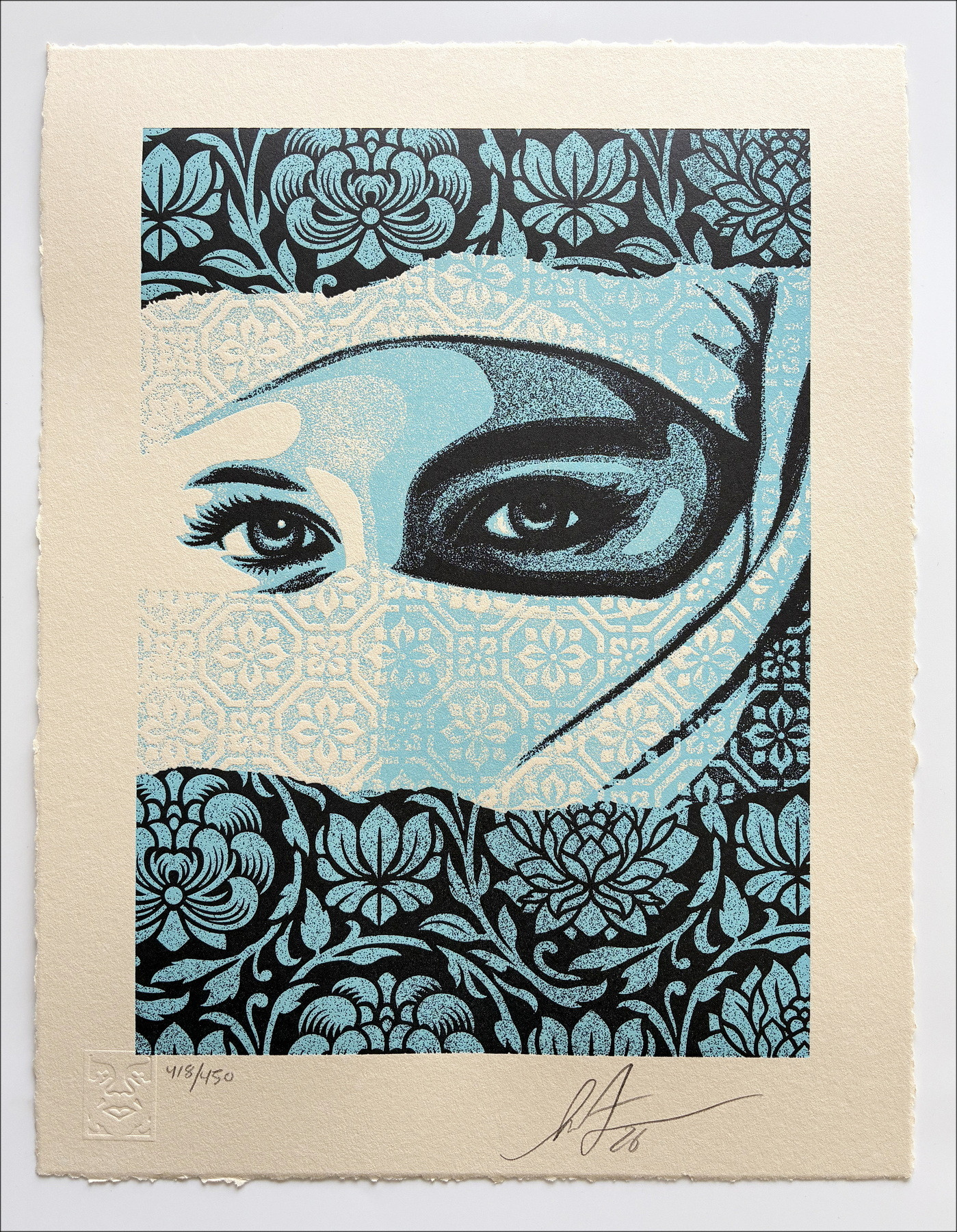 Shepard Fairey, Niet een terrorist 2026, zeefdruk letterpress