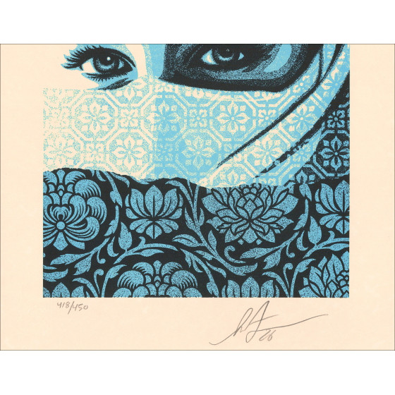 Shepard Fairey, Not a Terrorist 2026, sérigraphie letterpress