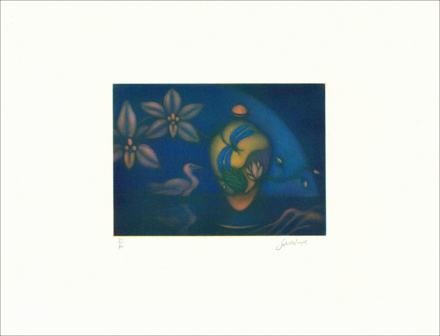 Laurent Schkolnyk, Fauna e vaso, incisione originale