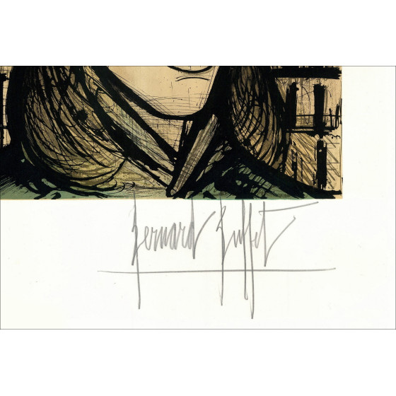 Bernard Buffet Les Parisiennes 1958 signierte nummerierte Lithografie