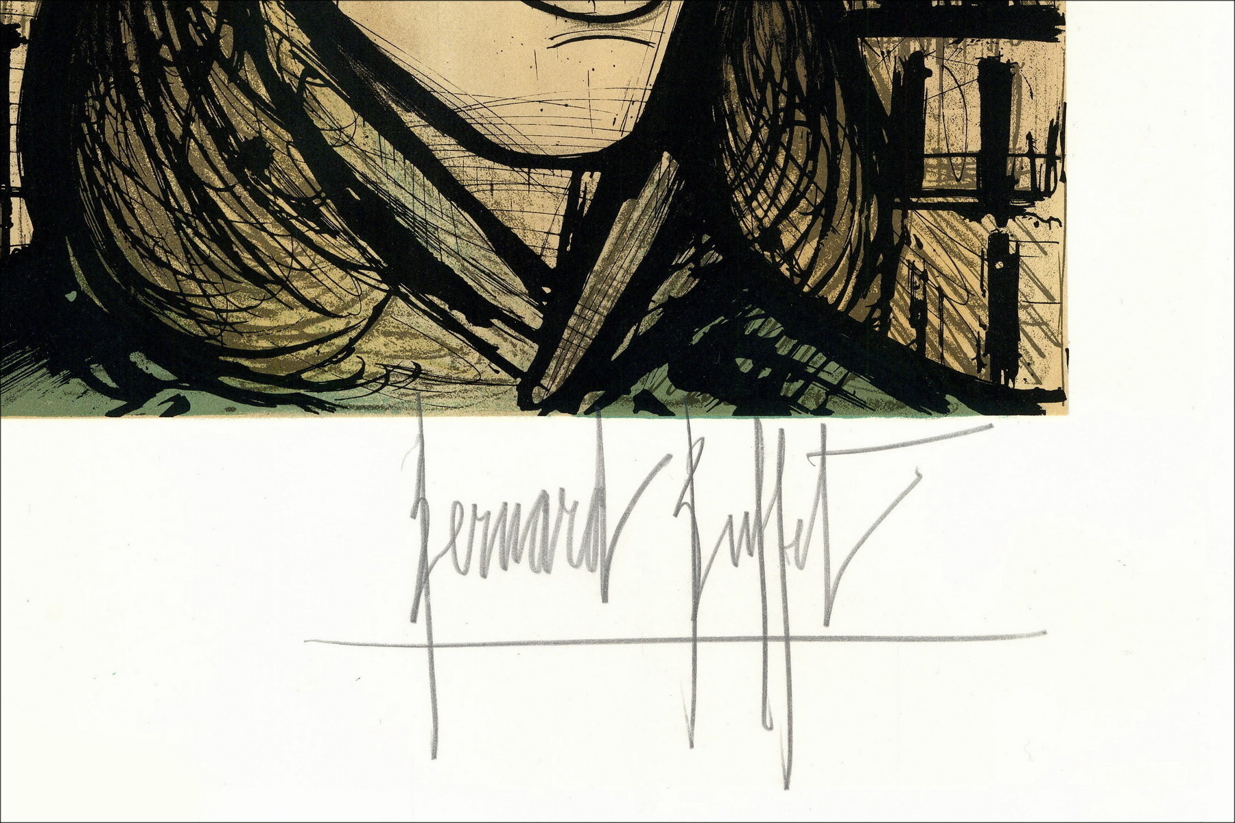 Bernard Buffet Le Parigine 1958 litografia firmata e numerata