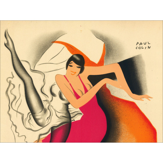 COLIN Paul - Litografia "TABARIN" (1928) - 59x39cm - Edizione originale