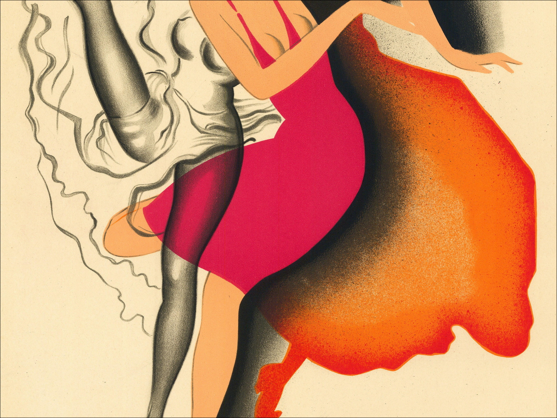 Paul COLIN - Lithografie "TABARIN" 1928, 59x39cm - Originalausgabe
