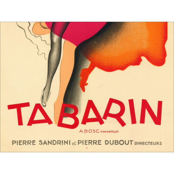 Paul COLIN  - Lithographie "TABARIN" 1928, 59x39cm - Edition originale