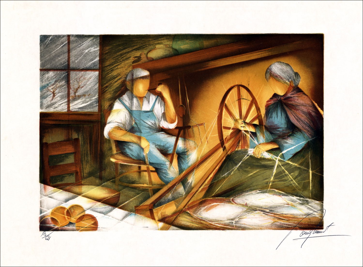Buy The Four Seasons 08 Lithograph Raymond POULET 1980