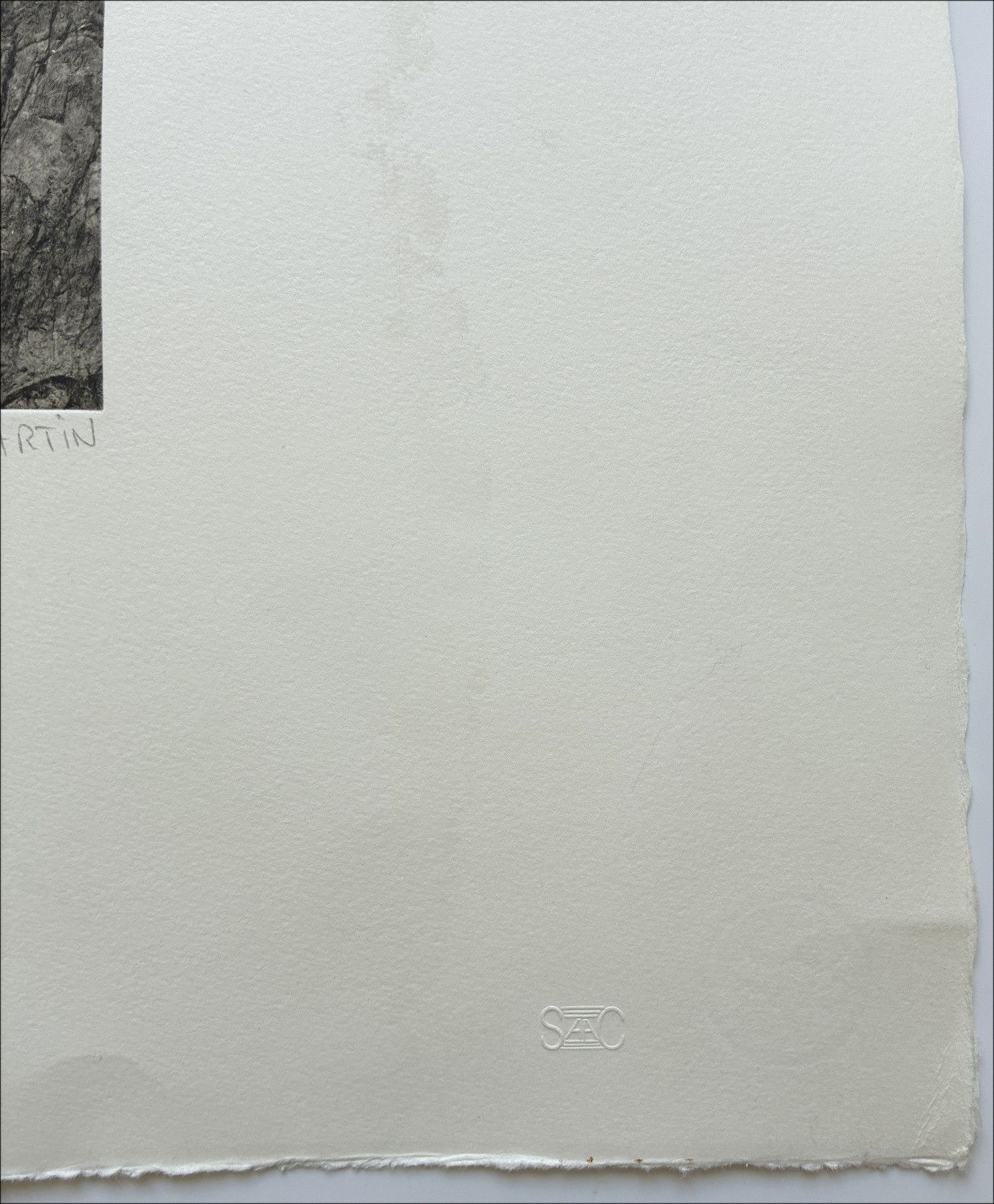 Philippe Martin, Paisaje, grabado original firmado