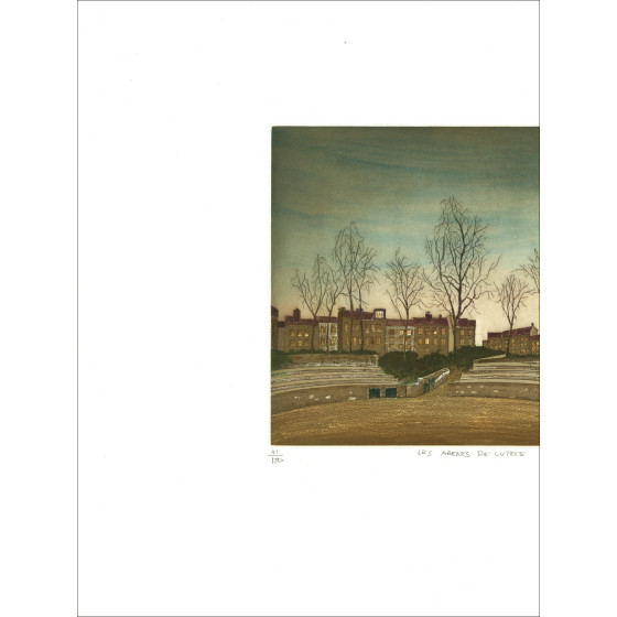 Jacques Rigal, Die Arenen von Lutetia, Originalgravur