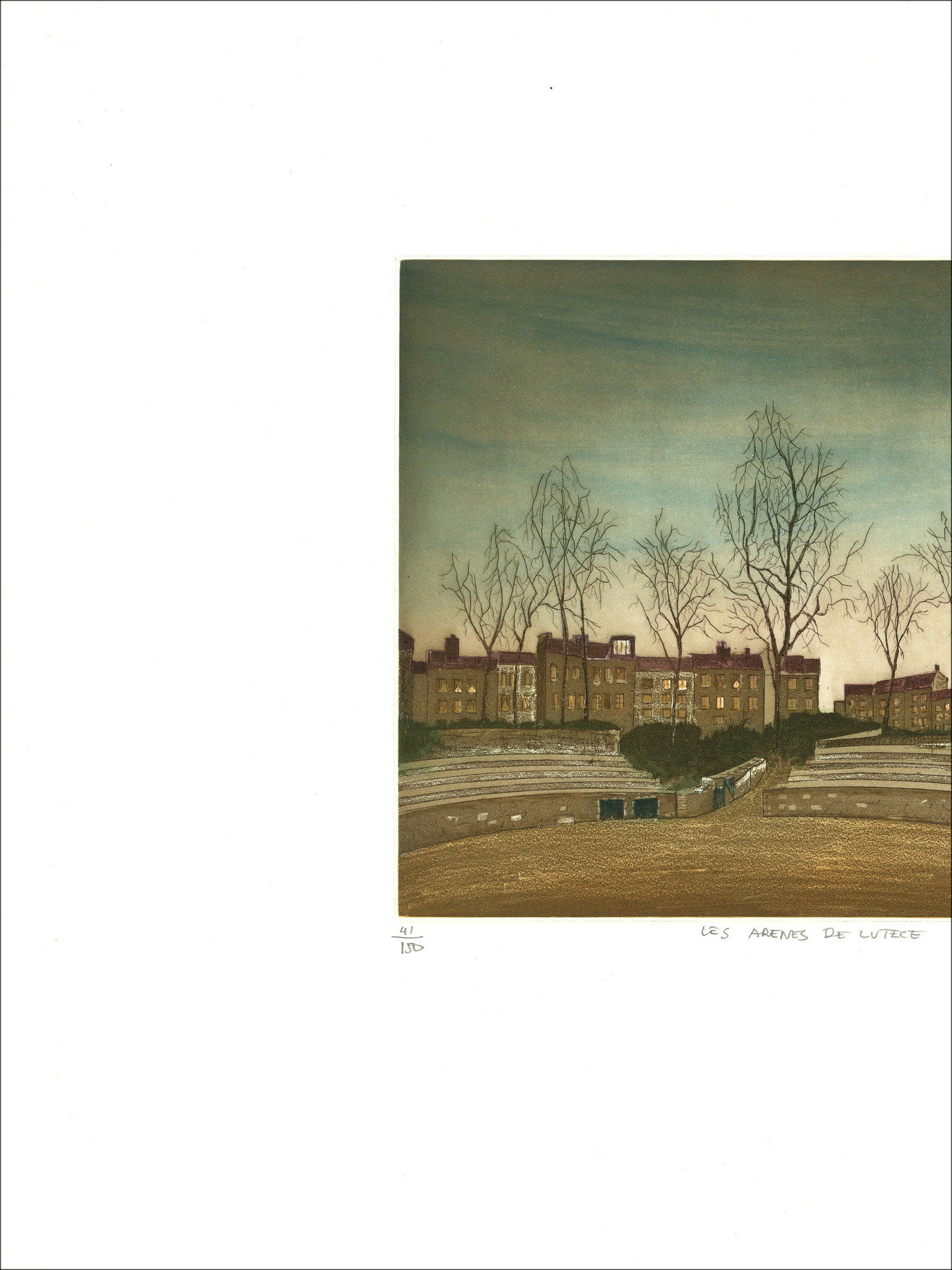 Jacques Rigal, Die Arenen von Lutetia, Originalgravur