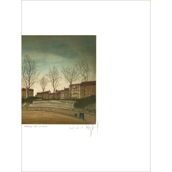 Jacques Rigal, De arena's van Lutetia, originele gravure