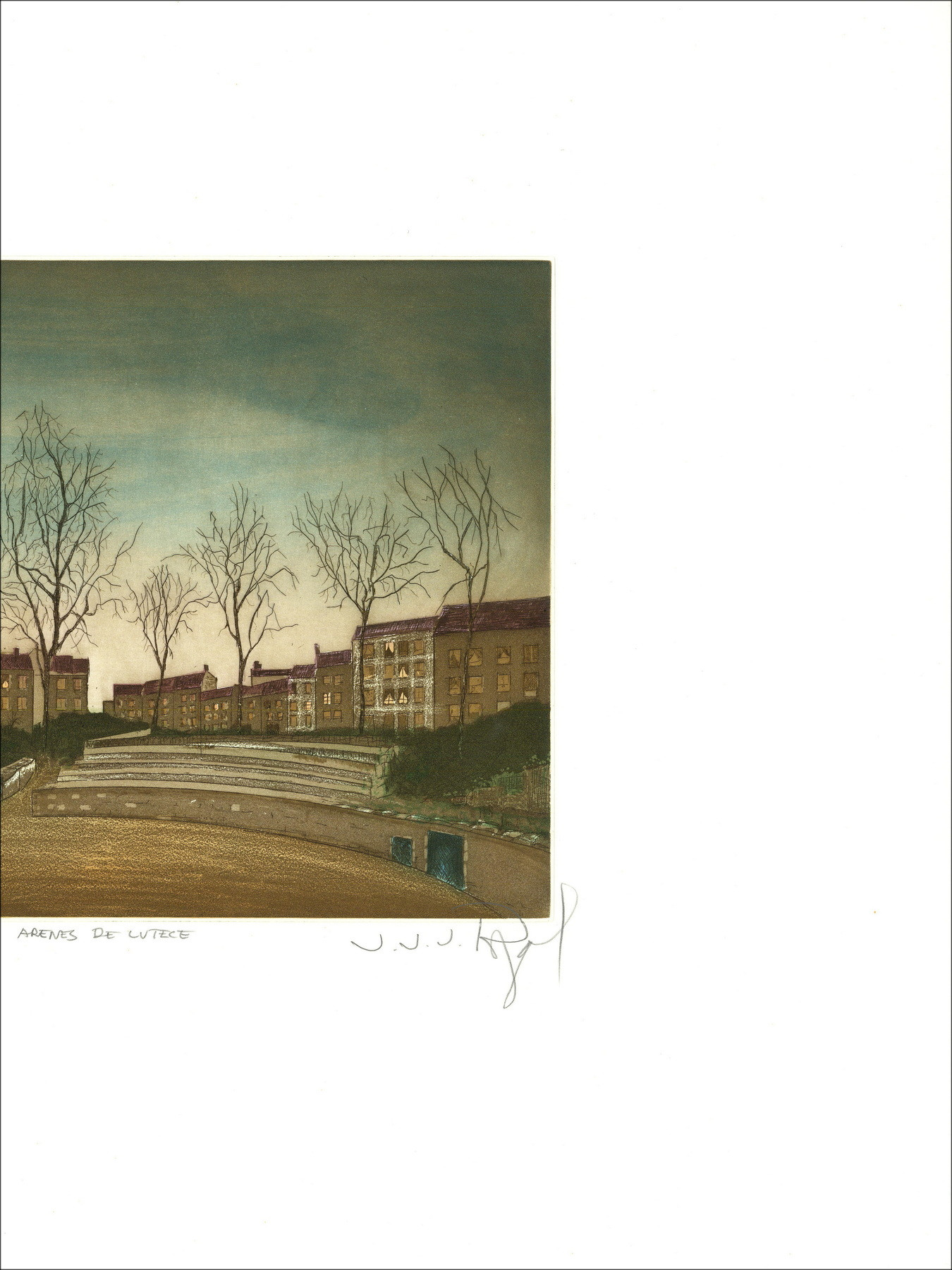 Jacques Rigal, Die Arenen von Lutetia, Originalgravur