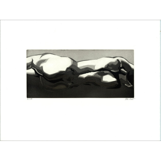 Maurice Chot-Plassot, Paysage, gravure originale