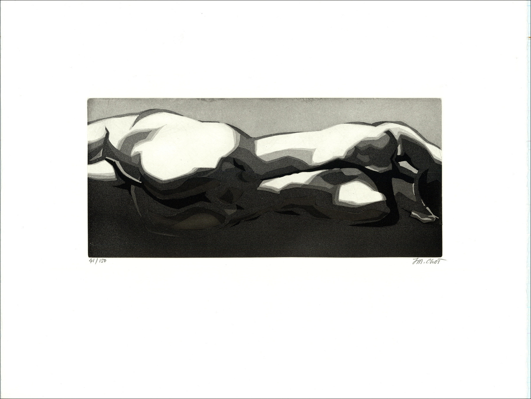 Maurice Chot-Plassot, Paysage, gravure originale