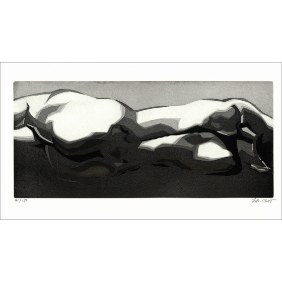 Maurice Chot-Plassot, Landscape, original engraving