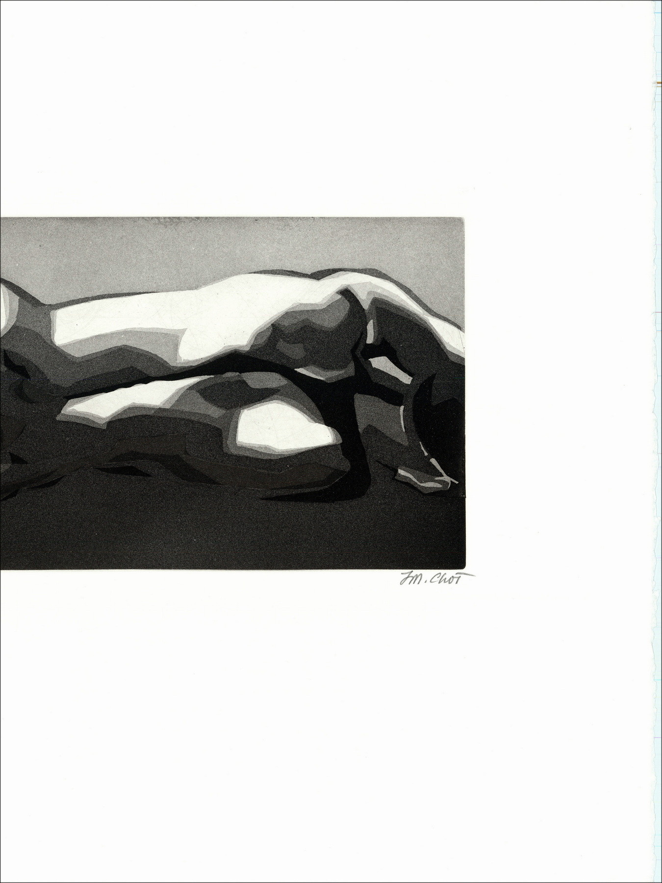 Maurice Chot-Plassot, Landschap, originele gravure