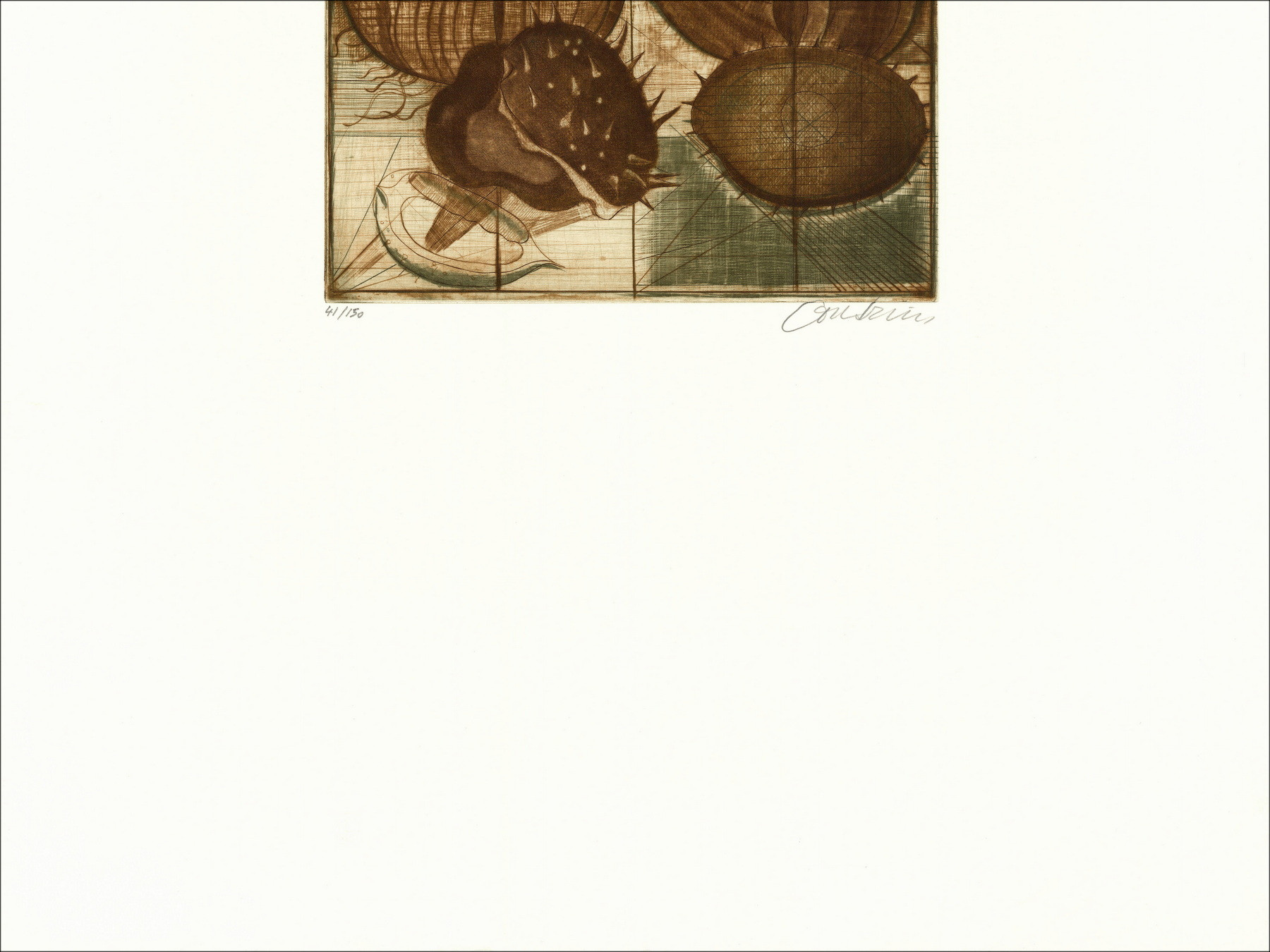 Brigitte Coudrain, Stilleven, originele gravure
