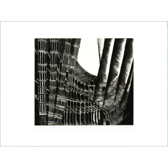 CSECH Hélène - Originele gravure "Aurore" 49x66cm - 2002