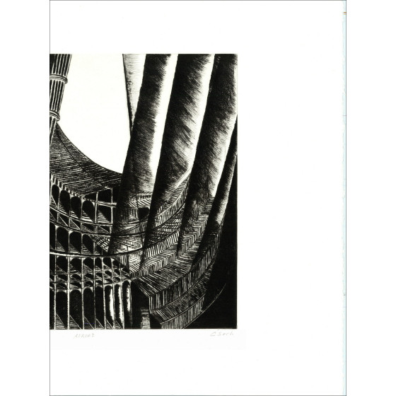 CSECH Hélène - Incisione originale "Aurore" 49x66cm - 2002