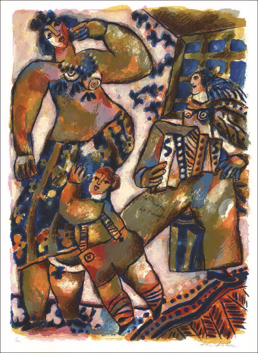 Acheter La musique des carrefours TOBIASSE Théo Lithographie Originale