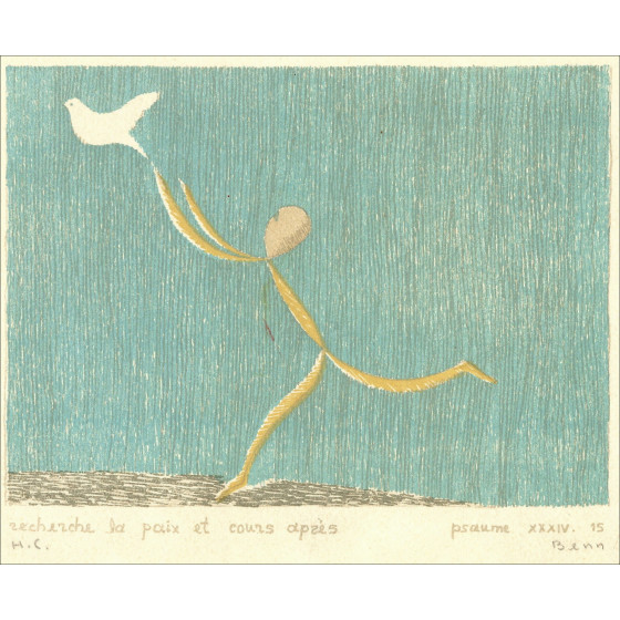 Benn, Ricerca della pace 1966, litografia originale