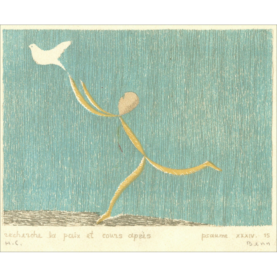 Benn, Buscando la paz 1966, litografía original