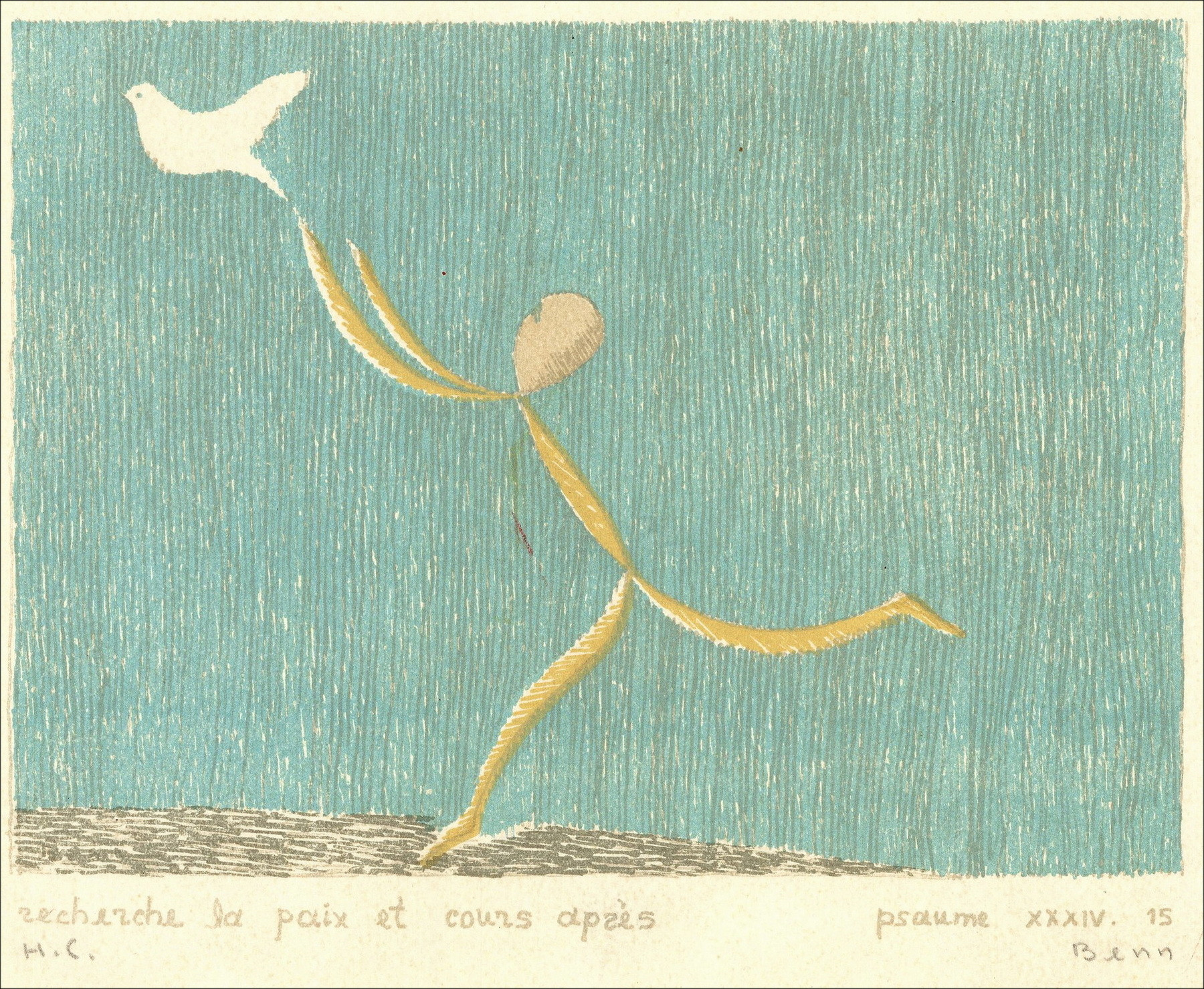 Benn, Search for Peace 1966, original lithograph