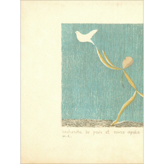 Benn, Buscando la paz 1966, litografía original