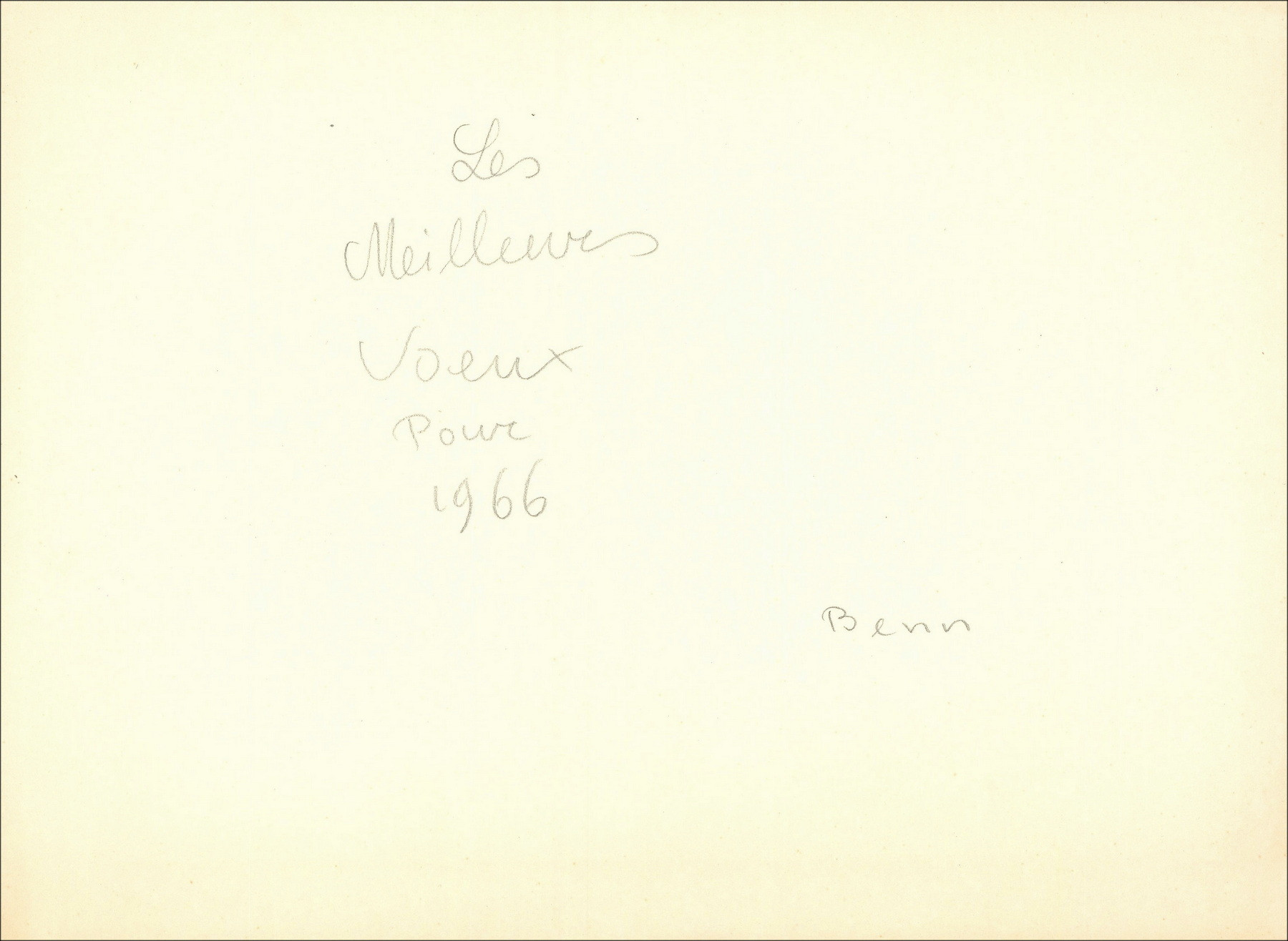 Benn, Search for Peace 1966, original lithograph