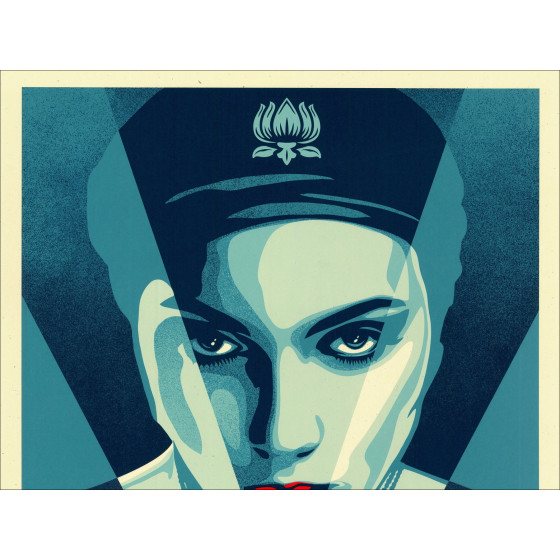 Shepard Fairey (Obey) - JUSTICE WOMAN BLUE 2021 | Serigrafia