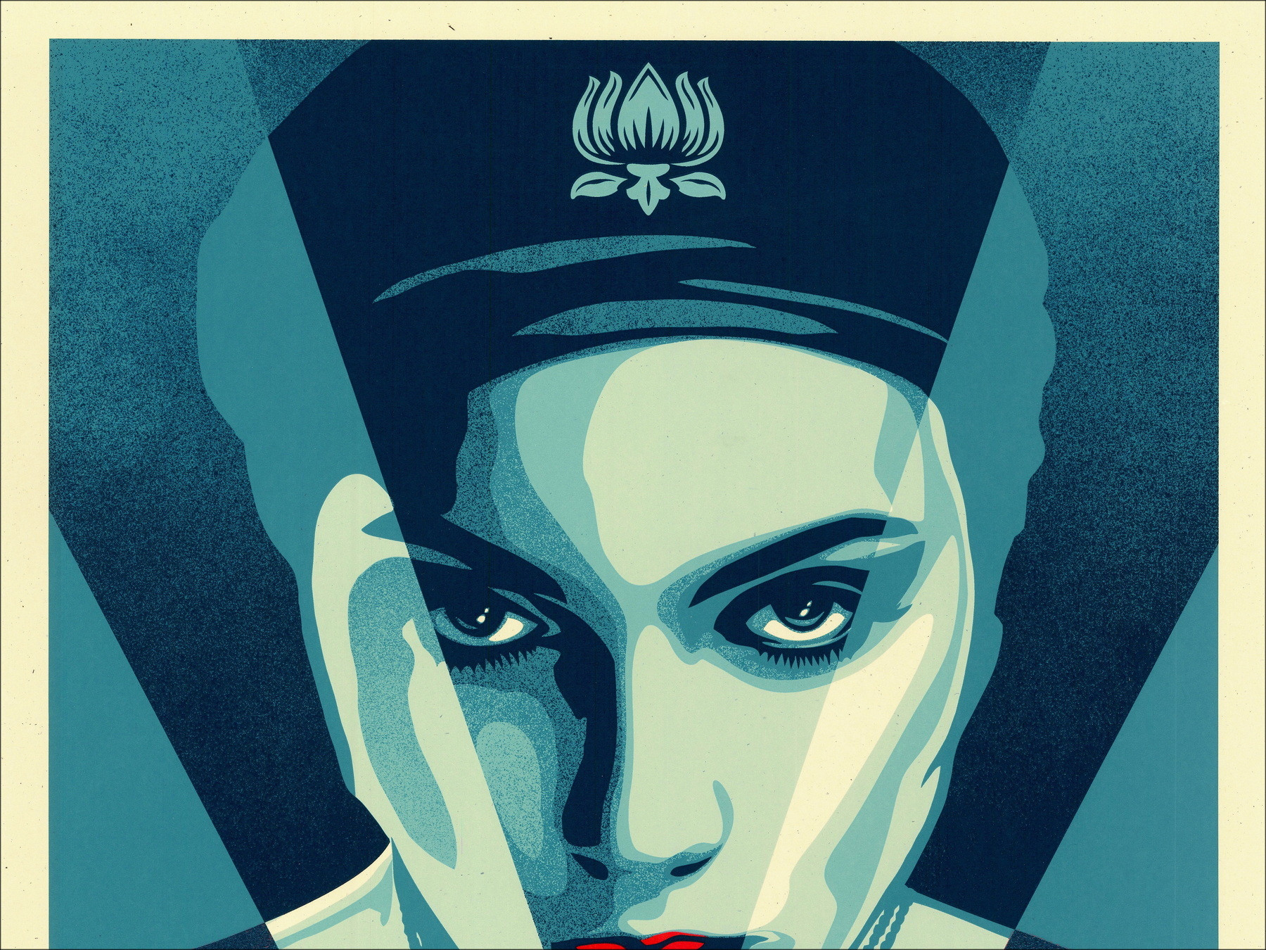 Shepard Fairey (Obey) - JUSTICE WOMAN BLUE 2021 | Serigrafia
