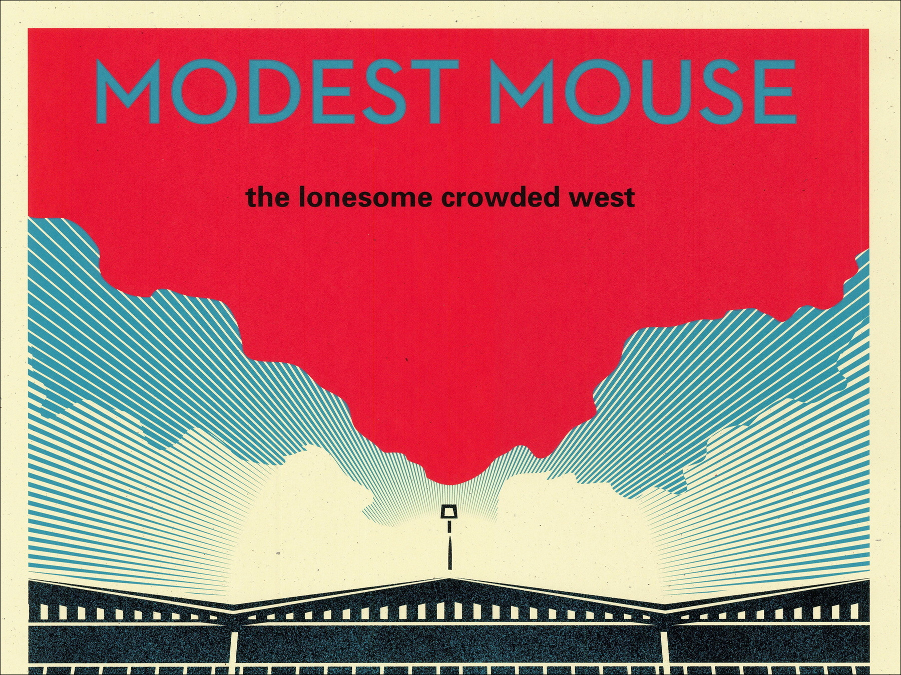 Shepard Fairey, Lonesome Crowded West 2022, zeefdruk