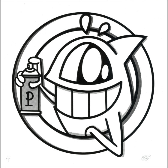 El Pez, edición en blanco y negro alrededor de 2020, serigrafía.