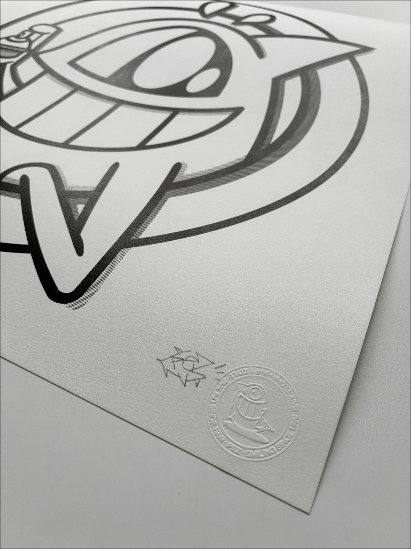 De Vis, Black and White Edition circa 2020, zeefdruk