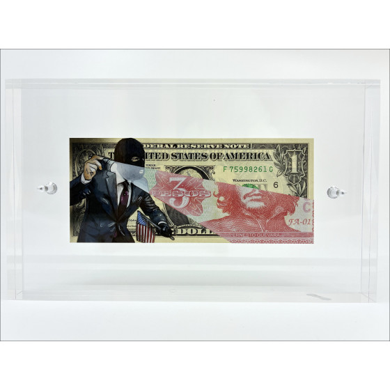 Pazblandina, Dieb, Originalzeichnung auf dem US-Dollar