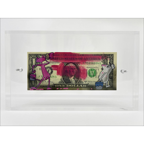 Pacifica, Rocky, disegno originale su dollaro americano
