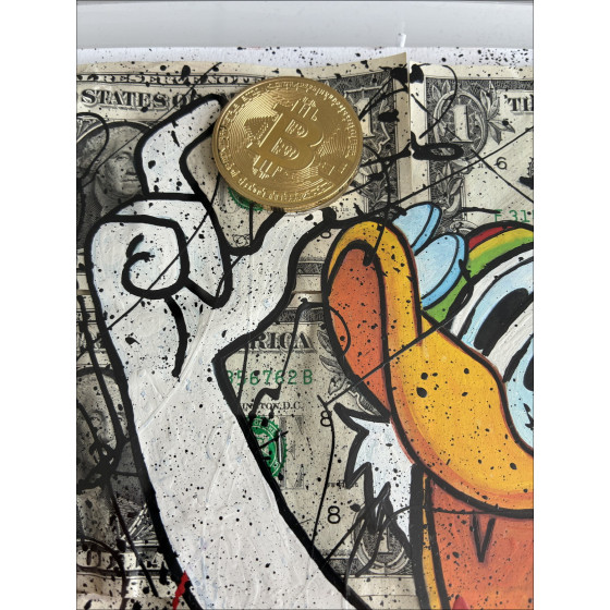 Pazblandina, Bitcoin Detector circa 2026, dessin original