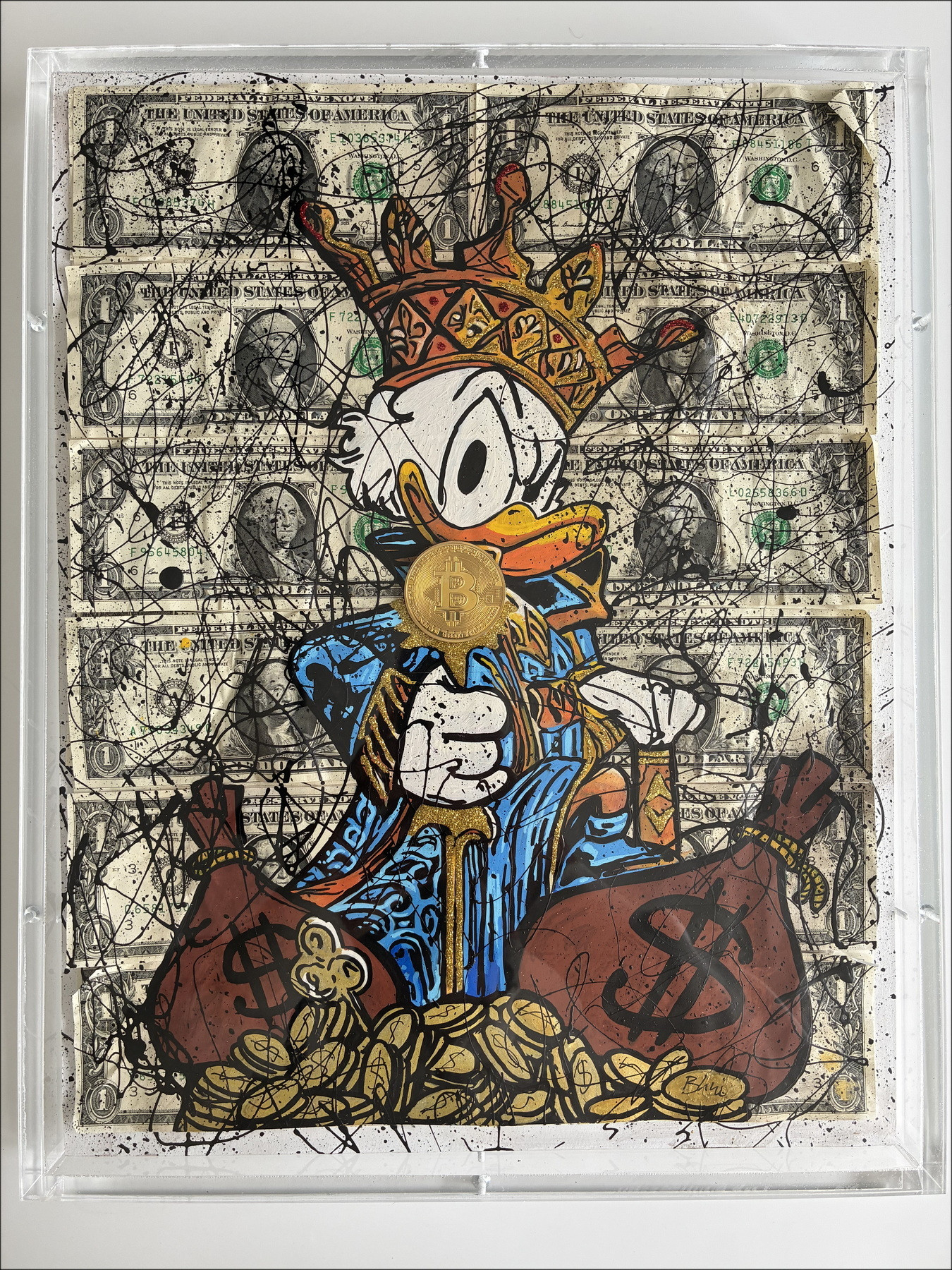 Pazblandina, Koning van Bitcoin rond 2026, originele tekening
