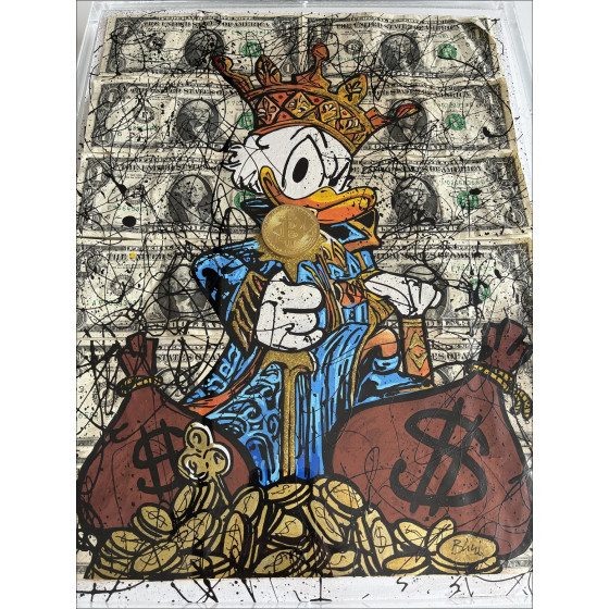 Pazblandina, King Of Bitcoin circa 2026, dessin original
