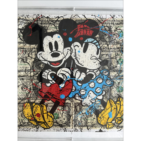 Pazblandina, Minnie y Mickey Love 2026, dibujo original