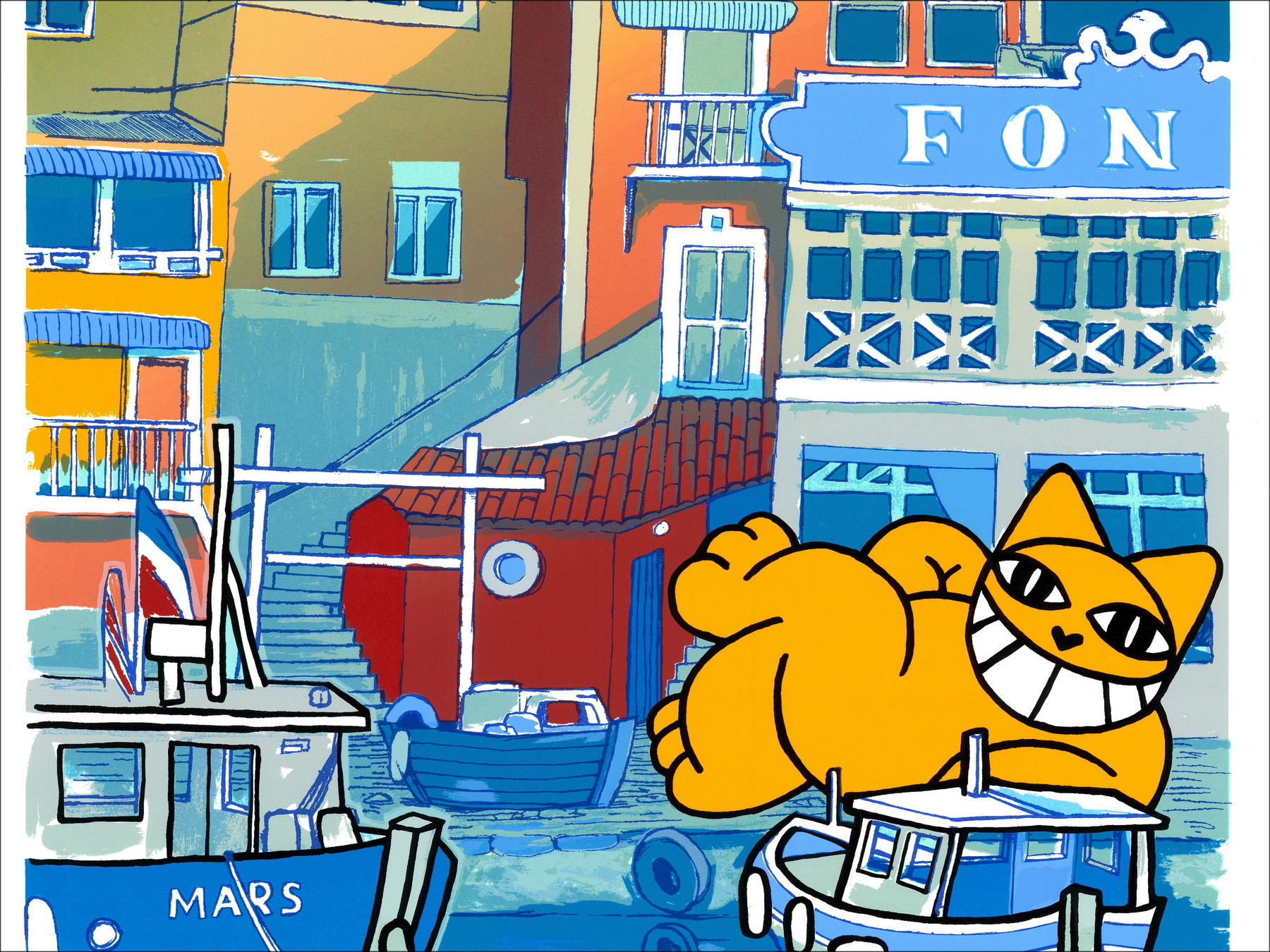 M.Chat - Marseille (2024), Silkscreen in 11 kleuren