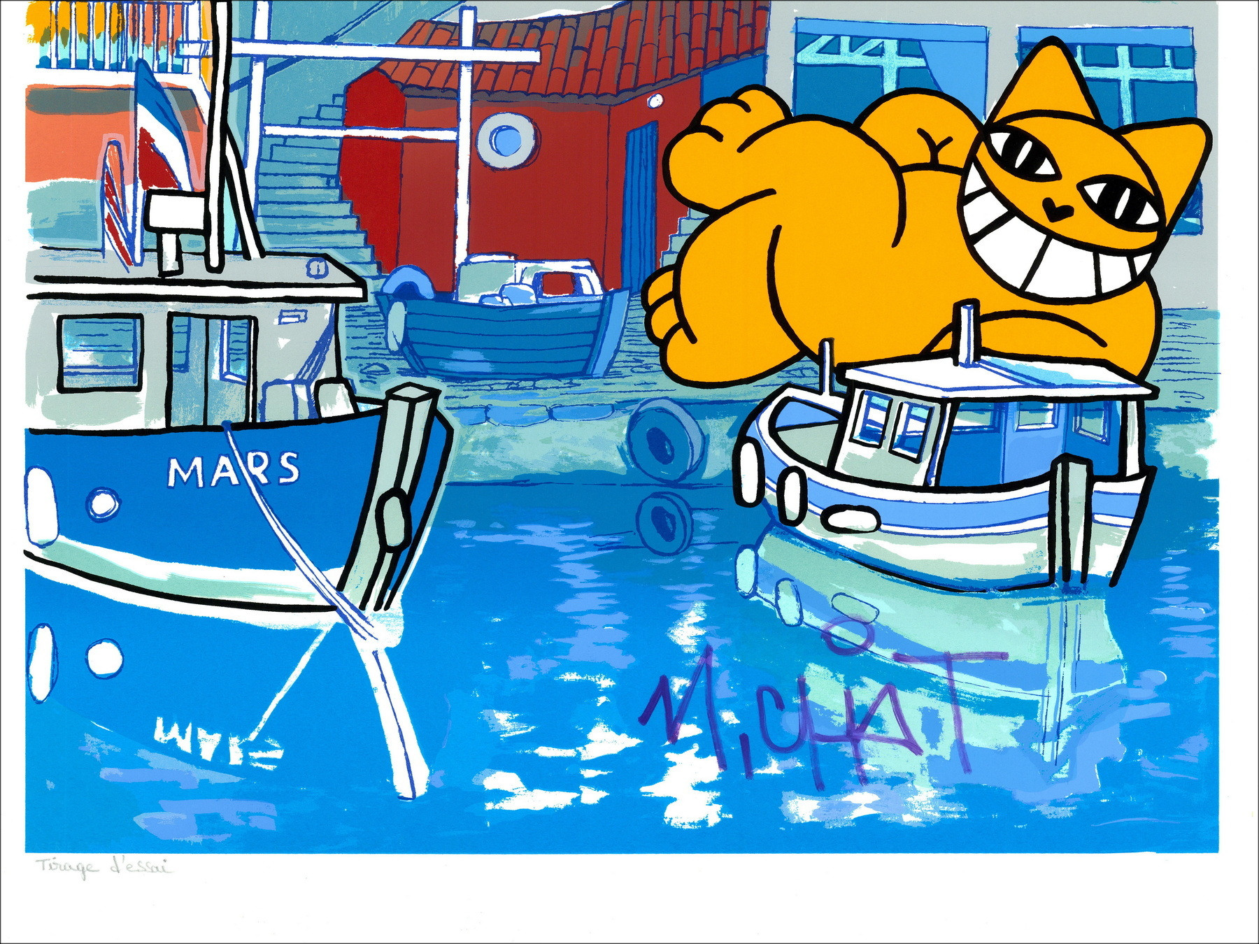 M.Chat - Marseille (2024), Silkscreen in 11 kleuren