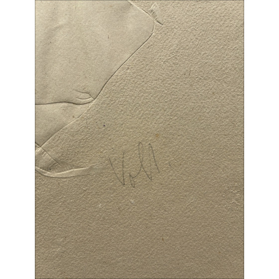 Antoniucci Volti, Mujer acostada, grabado original en relieve
