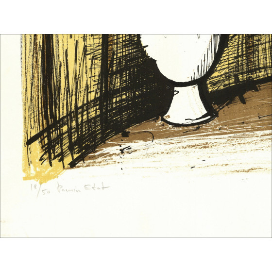 Bernard Buffet, Die Kamelien 1980, Original-Lithografie