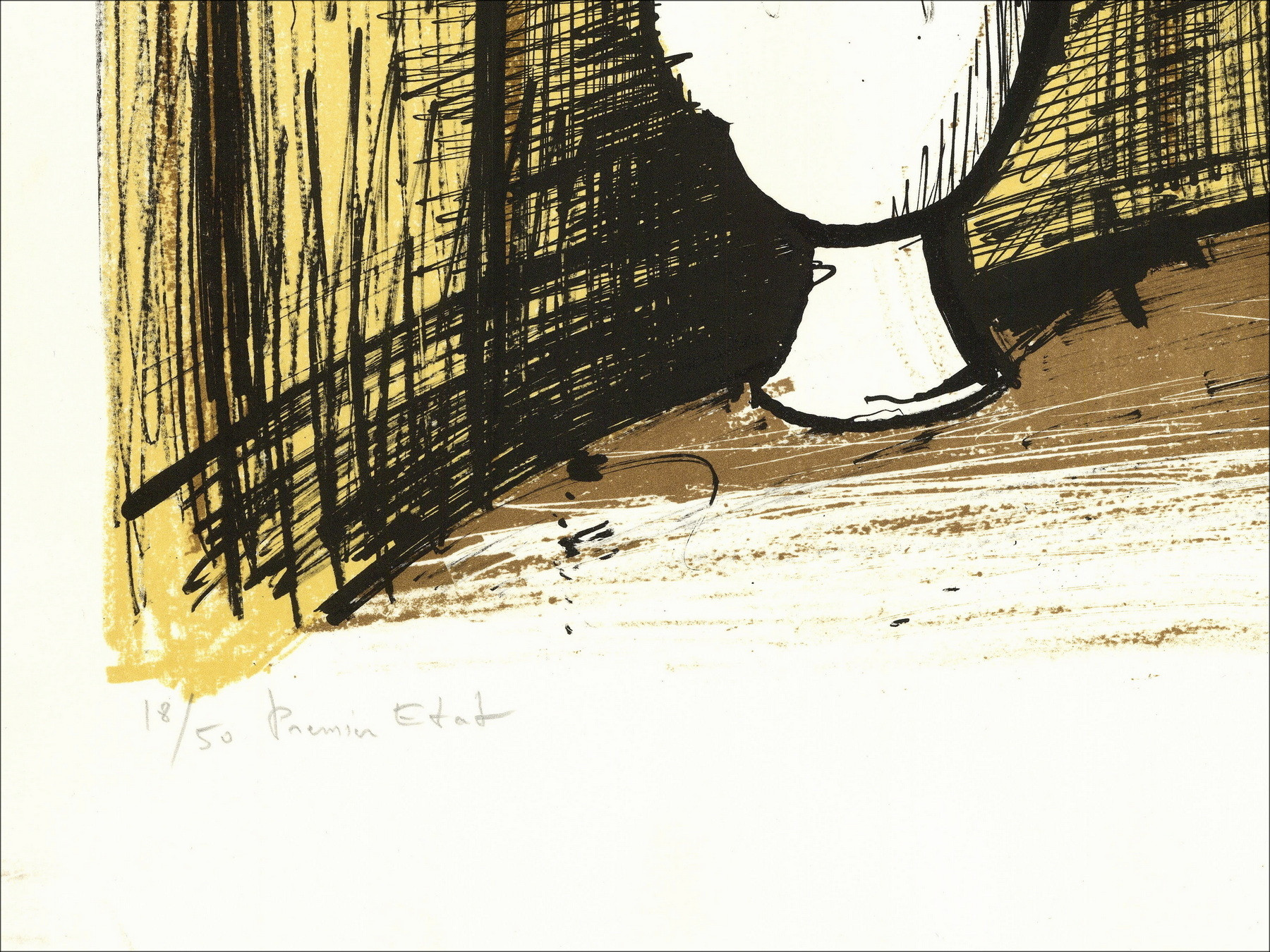 Bernard Buffet, The Camellias 1980, original lithograph