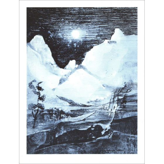 Jean T. Jacus - Le montagne (1971), Litografia